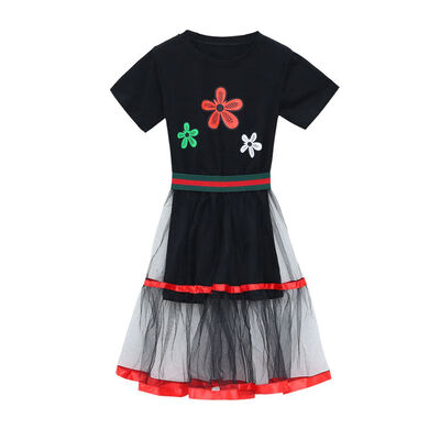 Summer Fashion Baby Girls Clothes Floral Print Short Sleeve T-shirt Dress With Mesh Skirt Kids Clothes Toddler Sundress
Summer Fashion Baby Girls Clothes Floral Print Short Sleeve T-shirt Dress With Mesh Skirt Kids Clothes Toddler Sundress