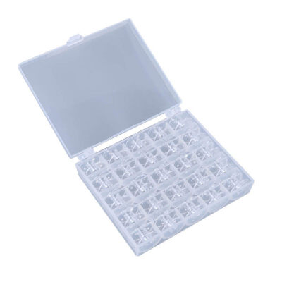 Sewing Machines box Brace bobbin case set Transparent plastic box contains 25 color plastic bobbin caja canilla maquina de coser
Sewing Machines box Brace bobbin case set Transparent plastic box contains 25 color plastic bobbin caja canilla maquina de coser