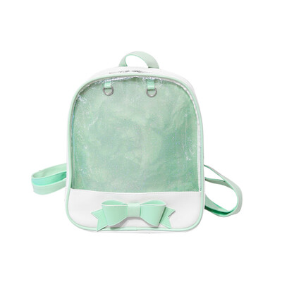 Female High School Student Fashion Cute Transparent Bow Backpack Children Candy Color Bag
Female High School Student Fashion Cute Transparent Bow Backpack Children Candy Color Bag