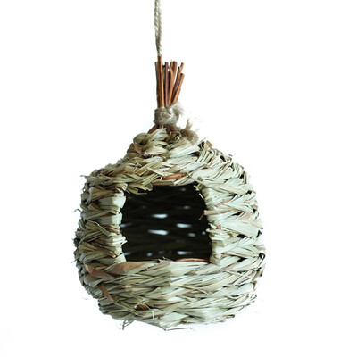 Grass Bird Nest Bird Hut Cage House Breeding Cave Woven Hanging Birdhouses for Parrot Canary Cockatiel Resting Place
Grass Bird Nest Bird Hut Cage House Breeding Cave Woven Hanging Birdhouses for Parrot Canary Cockatiel Resting Place