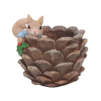 Cartoon Squirrel Flowerpot Cute Plant Pot Flower Pot Resin Succulent Pots Desktop Decoration For Home Office
Cartoon Squirrel Flowerpot Cute Plant Pot Flower Pot Resin Succulent Pots Desktop Decoration For Home Office