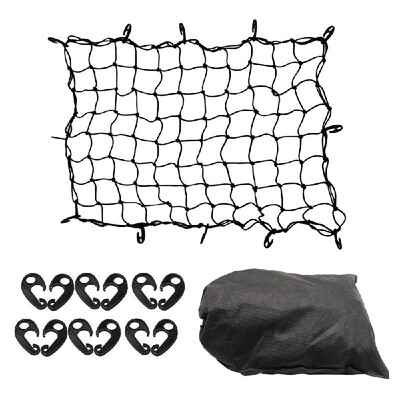 Luggage Net Bungee Cargo Net Strech Super Duty Mesh Holds Adjustable Hooks for Rooftop Cargo Carrier
Luggage Net Bungee Cargo Net Strech Super Duty Mesh Holds Adjustable Hooks for Rooftop Cargo Carrier