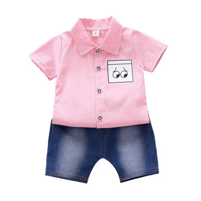 Summer Baby Boys Clothes Short Sleeve Cartoon Striped Print Tops Blouse T-shirtShorts Casual Outfits Sets
Summer Baby Boys Clothes Short Sleeve Cartoon Striped Print Tops Blouse T-shirtShorts Casual Outfits Sets