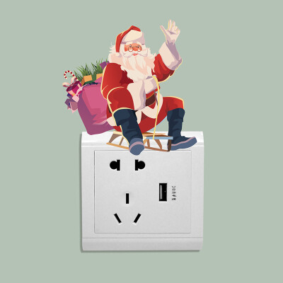 Gobestart Christmas Wall Switch Decorative New Year Christmas Removable Wall Sticker
Gobestart Christmas Wall Switch Decorative New Year Christmas Removable Wall Sticker