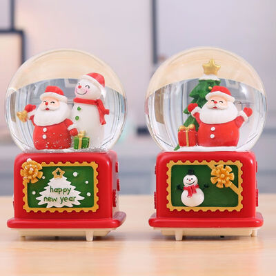 New Music Box Square Base Christmas Tree Santa Deer Snow Lighting Crystal Ball Music Box Floating Snow Home Decor Gift For Kids
New Music Box Square Base Christmas Tree Santa Deer Snow Lighting Crystal Ball Music Box Floating Snow Home Decor Gift For Kids