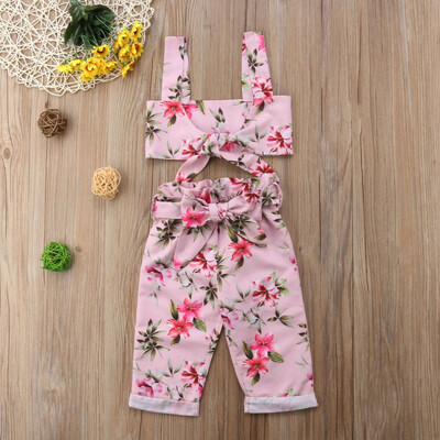 2pcsset Children Baby Girl Set Summer Fashion Concise Flower Pattern Tube Top&Sweet Bow-knoted Decor Long Pants Girls Set
2pcsset Children Baby Girl Set Summer Fashion Concise Flower Pattern Tube Top&Sweet Bow-knoted Decor Long Pants Girls Set