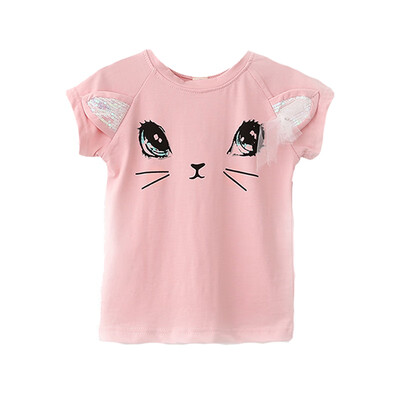 Baby T-Shirt Baby Girl Clothes Cartoon Cat Sequins Mesh Bow Baby Girl T-Shirt Summer Princess Girl Birthday Clothes
Baby T-Shirt Baby Girl Clothes Cartoon Cat Sequins Mesh Bow Baby Girl T-Shirt Summer Princess Girl Birthday Clothes