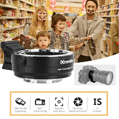 Commlite CM-EF-FX Electronic Camera Lens Mount Adapter Ring Support IS Image Stabilization EXIF Signal Transmission AF Auto Focus
Commlite CM-EF-FX Electronic Camera Lens Mount Adapter Ring Support IS Image Stabilization EXIF Signal Transmission AF Auto Focus