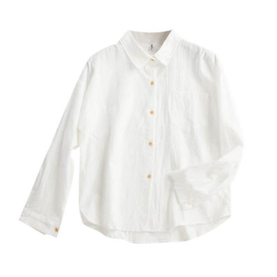 Women Pockets Loose Blouse Single-breasted Lapel Slim Female Top Casual Long Sleeve Girl Ladies Tops Solid Color Woman Clothing
Women Pockets Loose Blouse Single-breasted Lapel Slim Female Top Casual Long Sleeve Girl Ladies Tops Solid Color Woman Clothing