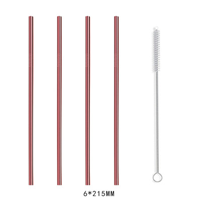 Toponeto 4 Pcs Stainless Steel Metal Drinking Straw Reusable Straws 1 Cleaner Brush Kit
Toponeto 4 Pcs Stainless Steel Metal Drinking Straw Reusable Straws 1 Cleaner Brush Kit