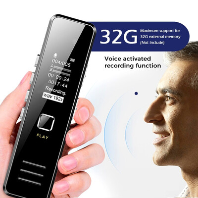 32GB HD Mini Digital Voice Activated Recorder Spy Dictaphone Audio Sound Recorder MP3
32GB HD Mini Digital Voice Activated Recorder Spy Dictaphone Audio Sound Recorder MP3