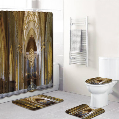 Gobestart Waterproof Bathroom Shower Curtain Set Non-Slip Rug Toilet Lid Cover Bath Mat
Gobestart Waterproof Bathroom Shower Curtain Set Non-Slip Rug Toilet Lid Cover Bath Mat