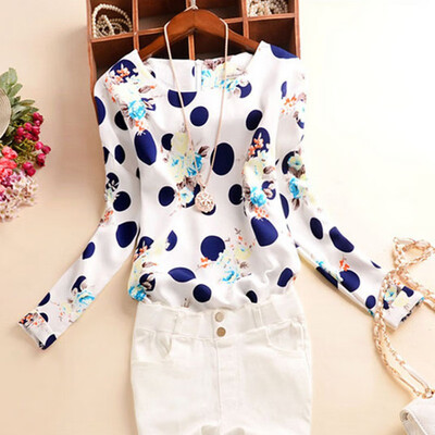 ROPALIA Women Tunic Blouse Long Sleeve Shirt Korean Women Polka Dot Floral Printed O-Neck Plus Size Loose Blusas
ROPALIA Women Tunic Blouse Long Sleeve Shirt Korean Women Polka Dot Floral Printed O-Neck Plus Size Loose Blusas
