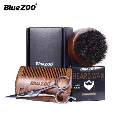 Blue ZOO 4PcsSet Mens Beard Care Kit with Beard BrushWooden CombStainless Steel ScissorBeard Wax
Blue ZOO 4PcsSet Mens Beard Care Kit with Beard BrushWooden CombStainless Steel ScissorBeard Wax