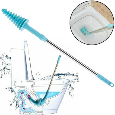 Gobestart Flexible Toilet Brush Long Handle Plunger Bathroom Clogging Cleaner Tool Durable
Gobestart Flexible Toilet Brush Long Handle Plunger Bathroom Clogging Cleaner Tool Durable