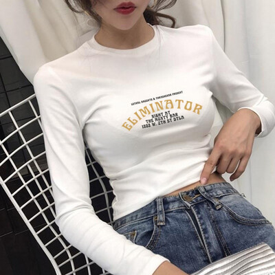 ETOSELL Women T-Shirt Fashion Long Sleeve Letter Print Tees Female O-Neck Slim Tops Casual Ladies Autumn Tee Shirt
ETOSELL Women T-Shirt Fashion Long Sleeve Letter Print Tees Female O-Neck Slim Tops Casual Ladies Autumn Tee Shirt