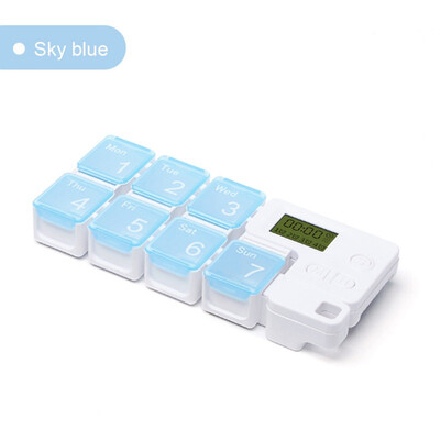 Electronic Timing Reminder Smart Pill Box Sealed Moisture-Proof Sub-Package 7 Grid pill box reminder
Electronic Timing Reminder Smart Pill Box Sealed Moisture-Proof Sub-Package 7 Grid pill box reminder