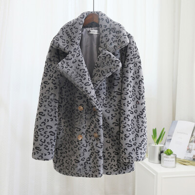 Tailored Women Fashion Autumn And Winter Leopard Print Loose Short Windbreaker Lamb Coat
Tailored Women Fashion Autumn And Winter Leopard Print Loose Short Windbreaker Lamb Coat