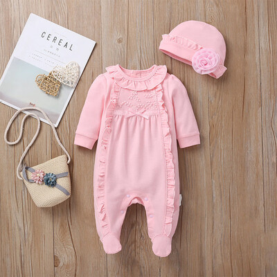 3 Colors Autumn Newborn Baby Girls Clothes 0-9M Ruffle Design Long Sleeve Jumpsuit With Hat New
3 Colors Autumn Newborn Baby Girls Clothes 0-9M Ruffle Design Long Sleeve Jumpsuit With Hat New
