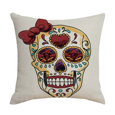 2019 New Halloween Pillowcase Unique Skeleton Head Pattern Sofa Cushion Cover Festive Party Supplies
2019 New Halloween Pillowcase Unique Skeleton Head Pattern Sofa Cushion Cover Festive Party Supplies