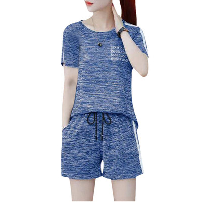 Women Two Piece Sets Summer Letter O Neck Short Sleeve T-Shirt Side Striped Casual Shorts Women Sets Fashion Two-Piece Suit
Women Two Piece Sets Summer Letter O Neck Short Sleeve T-Shirt Side Striped Casual Shorts Women Sets Fashion Two-Piece Suit