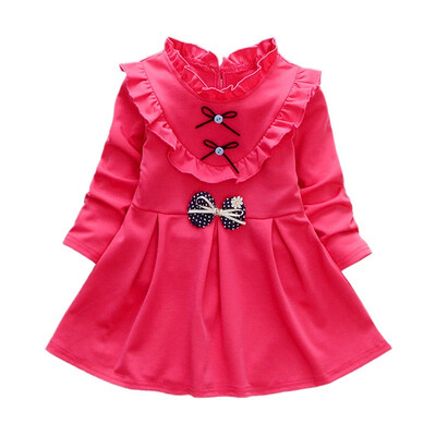 2019 Autumn Casual Baby Girls Clothes Princess Dress Long Sleeve Bowknot Design Dress Children Pageant Sundress
2019 Autumn Casual Baby Girls Clothes Princess Dress Long Sleeve Bowknot Design Dress Children Pageant Sundress