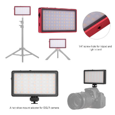 ZIFON RGB Pocket LED Video Light Panel Camera Fill Light Dimmable 2500K-7000K Color Temperature RA97 360 Colors 7 Special Effect
ZIFON RGB Pocket LED Video Light Panel Camera Fill Light Dimmable 2500K-7000K Color Temperature RA97 360 Colors 7 Special Effect