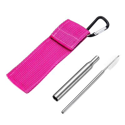 Portable Stainless Steel Telescopic Drinking Straw For Travel Reusable Collapsible Metal Drinking Straw With Bag And Brush Set x
Portable Stainless Steel Telescopic Drinking Straw For Travel Reusable Collapsible Metal Drinking Straw With Bag And Brush Set x