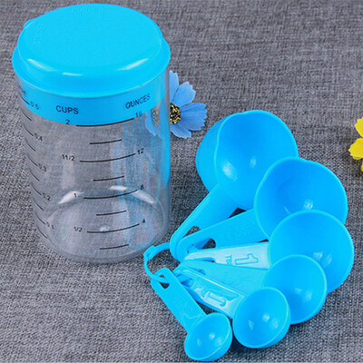 7 PcsSet Blue Pink Plastic Measuring Cup Measuring Tools Spoons Sets For Kitchen Baking Coffee Graduated Spoons maatbeker
7 PcsSet Blue Pink Plastic Measuring Cup Measuring Tools Spoons Sets For Kitchen Baking Coffee Graduated Spoons maatbeker