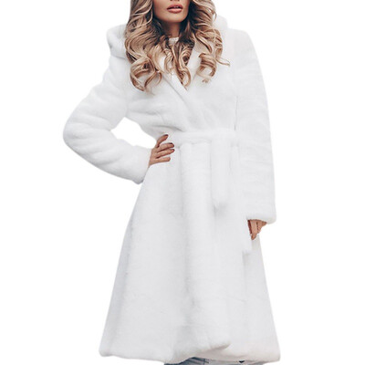 Faux Fur Coat Women Solid Color Slim Jacket Slim Long Plush Faux Fur Hooded Winter Warm Coat
Faux Fur Coat Women Solid Color Slim Jacket Slim Long Plush Faux Fur Hooded Winter Warm Coat