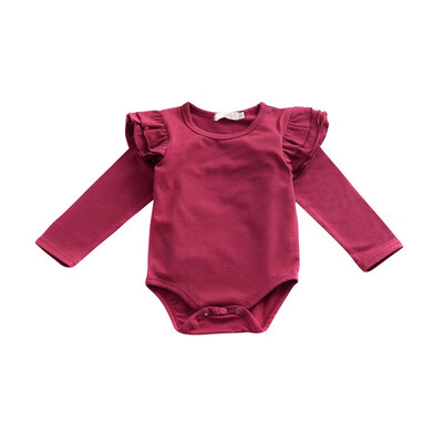 Baby Girls Long Sleeve T-Shirt Rompers Ruffle Sleeved Cotton Tops Cute Crew Neck Solid Shirts Playsuit
Baby Girls Long Sleeve T-Shirt Rompers Ruffle Sleeved Cotton Tops Cute Crew Neck Solid Shirts Playsuit