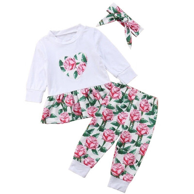 Toddler Set Kids Baby Girl Floral Print Flare Hem Shirt Rose Print Pants Set Comfy Kid Clothes Set
Toddler Set Kids Baby Girl Floral Print Flare Hem Shirt Rose Print Pants Set Comfy Kid Clothes Set
