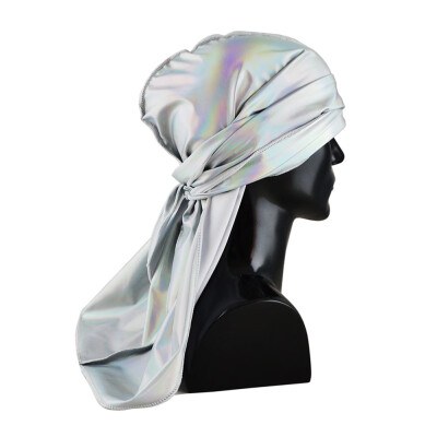 Unisex Women Men Silky Durags Long Tail Satin Turban Hijab Cap Pirate Hat For Hair Accessories
Unisex Women Men Silky Durags Long Tail Satin Turban Hijab Cap Pirate Hat For Hair Accessories