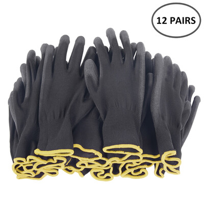12 Pairs PU Nitrile Safety Coating Work Gloves Palm Coated Gloves for Universal Horticulture Mechanic Working Gloves
12 Pairs PU Nitrile Safety Coating Work Gloves Palm Coated Gloves for Universal Horticulture Mechanic Working Gloves