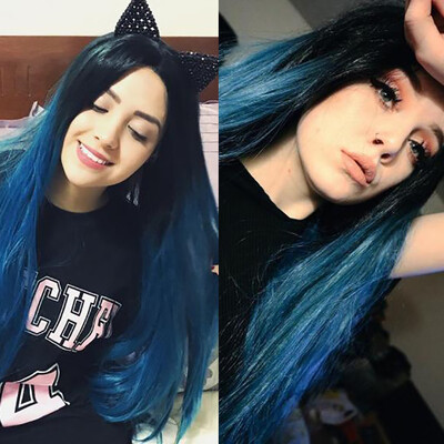 Tailored Natural Synthetic Wig Straight Gradient Blue Long Hair Party Wigs For Women
Tailored Natural Synthetic Wig Straight Gradient Blue Long Hair Party Wigs For Women