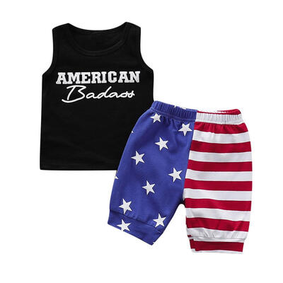 Summer Baby Boy Adorable Letter Print Sleeveless Vest Tops Star Stripe Pattern Shorts Casual Outfits 0-36M
Summer Baby Boy Adorable Letter Print Sleeveless Vest Tops Star Stripe Pattern Shorts Casual Outfits 0-36M