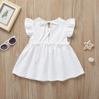 Summer Baby Girls Flare Sleeve Dresses Brief Style Solid Print Sleeveless Dress Kids Toddler Girl Princess Dress
Summer Baby Girls Flare Sleeve Dresses Brief Style Solid Print Sleeveless Dress Kids Toddler Girl Princess Dress