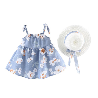 2018 Fashion Summer Girl Flowers Straw HatBow Strap Princess Dress Children Dress Girls Clothes Set 1-4T L1
2018 Fashion Summer Girl Flowers Straw HatBow Strap Princess Dress Children Dress Girls Clothes Set 1-4T L1