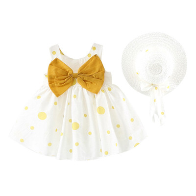 2Pcs Baby Girls Dress Sets Kids Polka Dot Pattern Bow Dresses Casual Sleeveless Tutu Sundress with Beach Hat
2Pcs Baby Girls Dress Sets Kids Polka Dot Pattern Bow Dresses Casual Sleeveless Tutu Sundress with Beach Hat