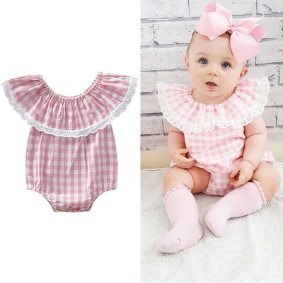 Newborn Infant Baby Girls Ruffle Sleeve Rompers Cute Plaid Lace Floral Jumpsuit Toddler Girl Playsuit New Born Outfits Sunsuit
Newborn Infant Baby Girls Ruffle Sleeve Rompers Cute Plaid Lace Floral Jumpsuit Toddler Girl Playsuit New Born Outfits Sunsuit