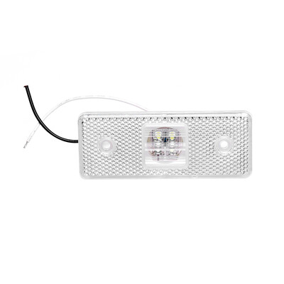 12V Shock Resistant Rectangular Marker White Side Front LED Light Trailer Truck Lorry Bus Indicator Lamp
12V Shock Resistant Rectangular Marker White Side Front LED Light Trailer Truck Lorry Bus Indicator Lamp