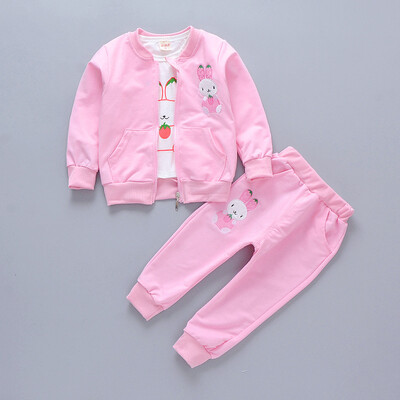 3Pcs Children Sets Kids Girls Clothing Lovely Cartoon Rabbit Print T-shirt Coat Pant Set Children Kids Outfits Sets for Girls
3Pcs Children Sets Kids Girls Clothing Lovely Cartoon Rabbit Print T-shirt Coat Pant Set Children Kids Outfits Sets for Girls