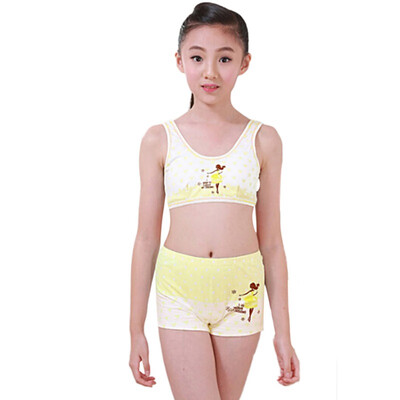 Puberty Young Girls Cozy Undies Children Clothing Teenagers Cotton Yoga Underwear Set Training Bras Camisole Vest TopPanties
Puberty Young Girls Cozy Undies Children Clothing Teenagers Cotton Yoga Underwear Set Training Bras Camisole Vest TopPanties