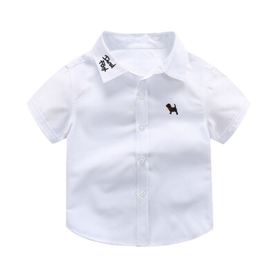 Baby Shirts New Children Short-sleeved Shirt Boys Puppy Solid Color Top Baby Casual Clothing 3-10T
Baby Shirts New Children Short-sleeved Shirt Boys Puppy Solid Color Top Baby Casual Clothing 3-10T