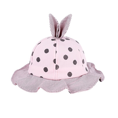 2-7Y Autumn Baby Girls Hats Dot Stripe Print Bucket Hats With Ear Design Reversible Sun Headwear Caps
2-7Y Autumn Baby Girls Hats Dot Stripe Print Bucket Hats With Ear Design Reversible Sun Headwear Caps