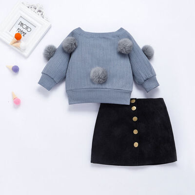 Kids Girls Clothing Sets 2019 autumn winter New Baby Girls Clothes Long Sleeve Sweatershort skirt 2Pcs Children Clothes Suits
Kids Girls Clothing Sets 2019 autumn winter New Baby Girls Clothes Long Sleeve Sweatershort skirt 2Pcs Children Clothes Suits