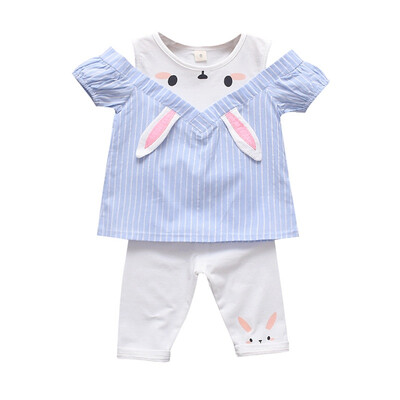 Childrens Clothing Baby Girls Casual Off-shoulder Striped Animal Print T-shirt TopsShorts Suits Costume Summer Set
Childrens Clothing Baby Girls Casual Off-shoulder Striped Animal Print T-shirt TopsShorts Suits Costume Summer Set