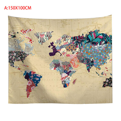 Toponeto Vintage World Map Wall Tapestries Hanging Hippie Tapestry Bedspread Yoga Mat New
Toponeto Vintage World Map Wall Tapestries Hanging Hippie Tapestry Bedspread Yoga Mat New