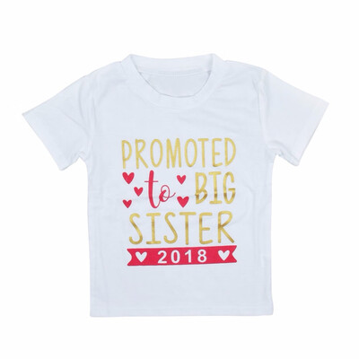 Toddler Big Sister Clothes Clothes Summer 100 Cotton White Baby Girls T-Shirt Tops Tee Children Short Sleeve Clothing 
Toddler Big Sister Clothes Clothes Summer 100 Cotton White Baby Girls T-Shirt Tops Tee Children Short Sleeve Clothing