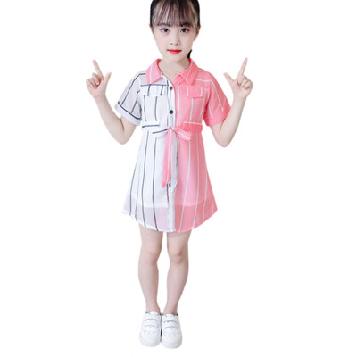 New Casual Long Sleeve Buttons Shirt Dresses Striped Girls Kids Dress Clothes 3-12Y baby girl dress
New Casual Long Sleeve Buttons Shirt Dresses Striped Girls Kids Dress Clothes 3-12Y baby girl dress